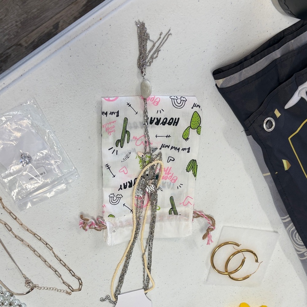 Three Bird Nest Silver and Gold Layered Necklace